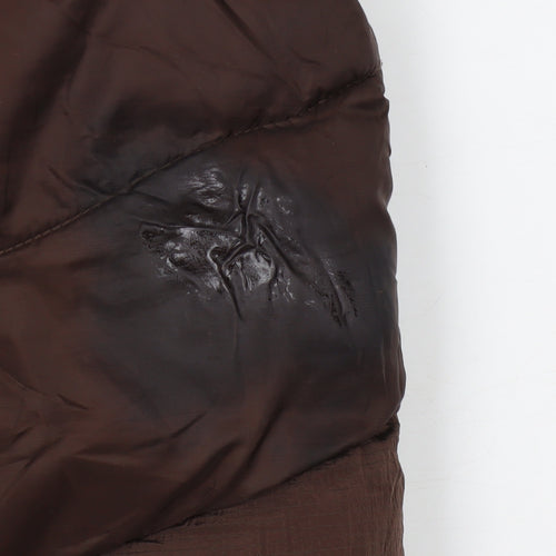 River Island Boys Brown Puffer Jacket, 2-3 Years, Hooded