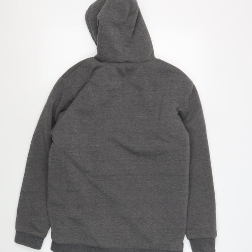 Brave Soul Boys Grey Full Zip Hoodie 13 Years - Fleece Warm