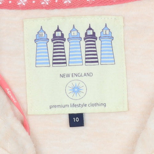 New England Women's Beige Pullover Sweatshirt Size 12