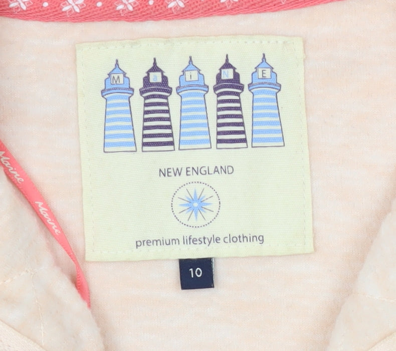 New England Women's Beige Pullover Sweatshirt Size 12