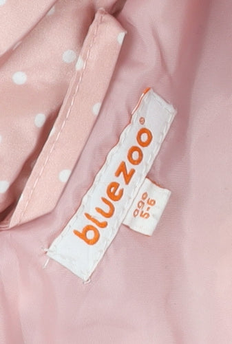 Bluezoo Girls Pink Polka Dot Puffer Jacket 5-6 Years