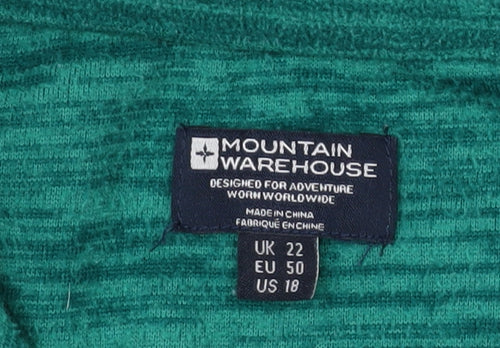 Mountain Warehouse Women Green Pullover Sweatshirt, Size 22