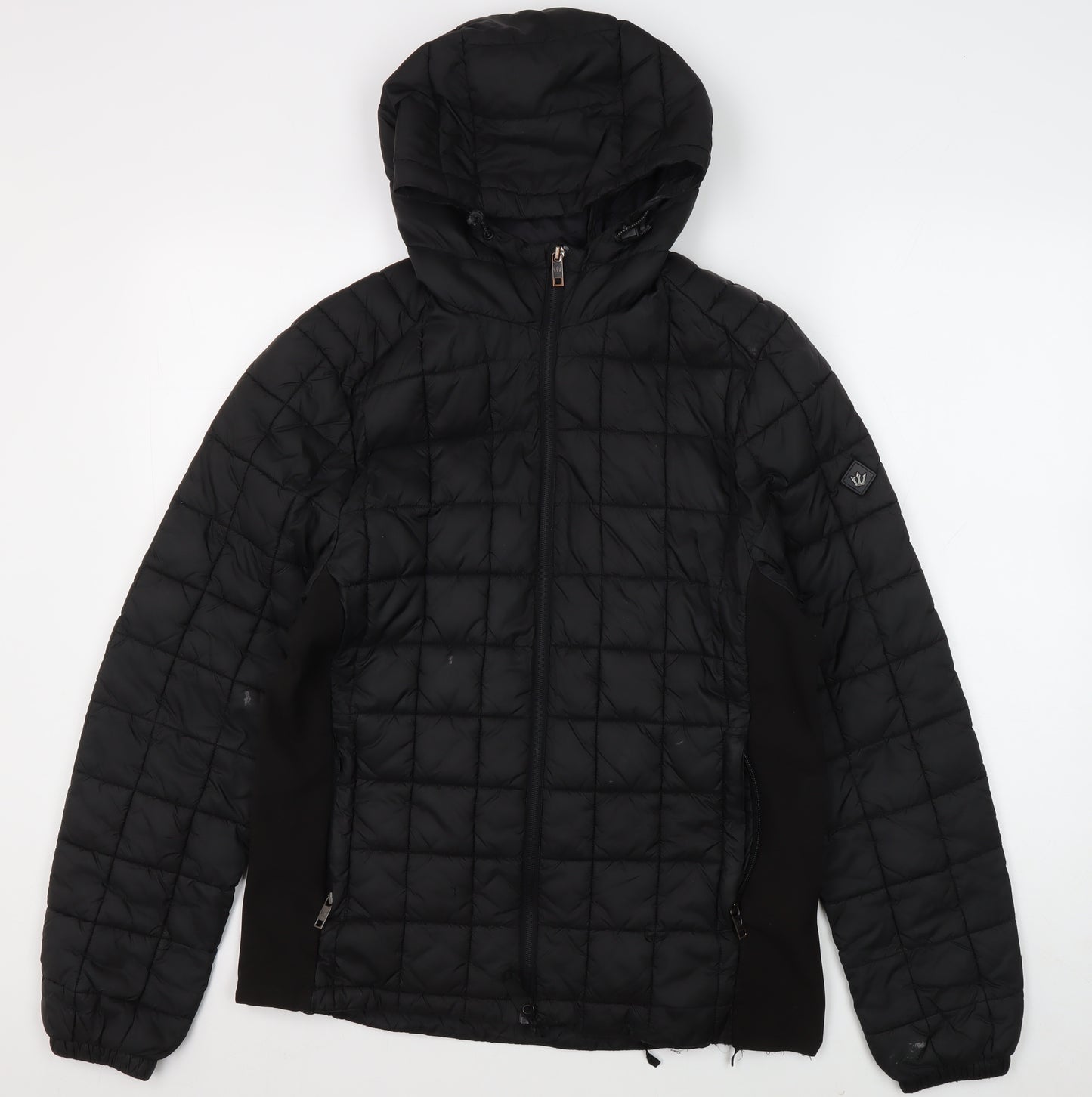 Next Women's Black S Puffer Jacket with Hood