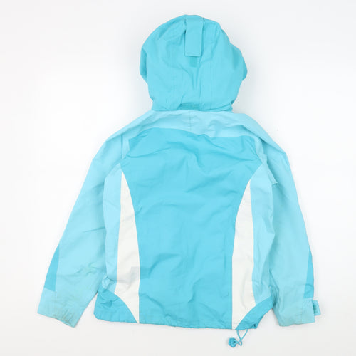 Mountainlife Girls Blue Hooded Waterproof Jacket 9-10 Years