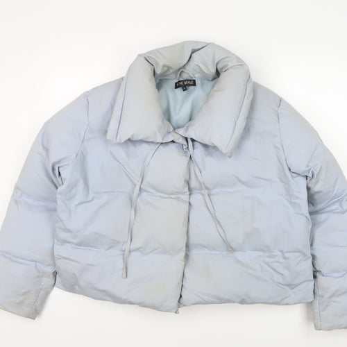 In The Style Women's Grey Puffer Jacket Size 12