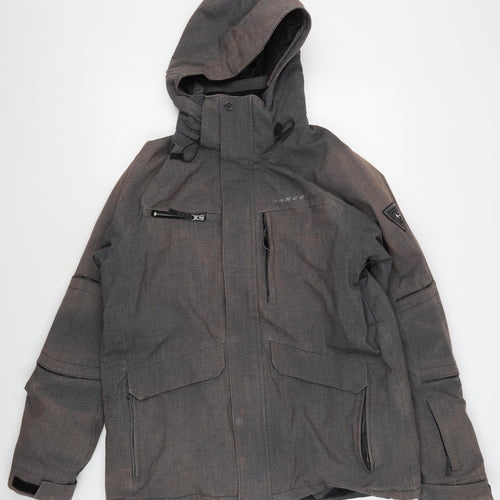 Dare2b Men's Grey Puffer Jacket, Size L, Hooded