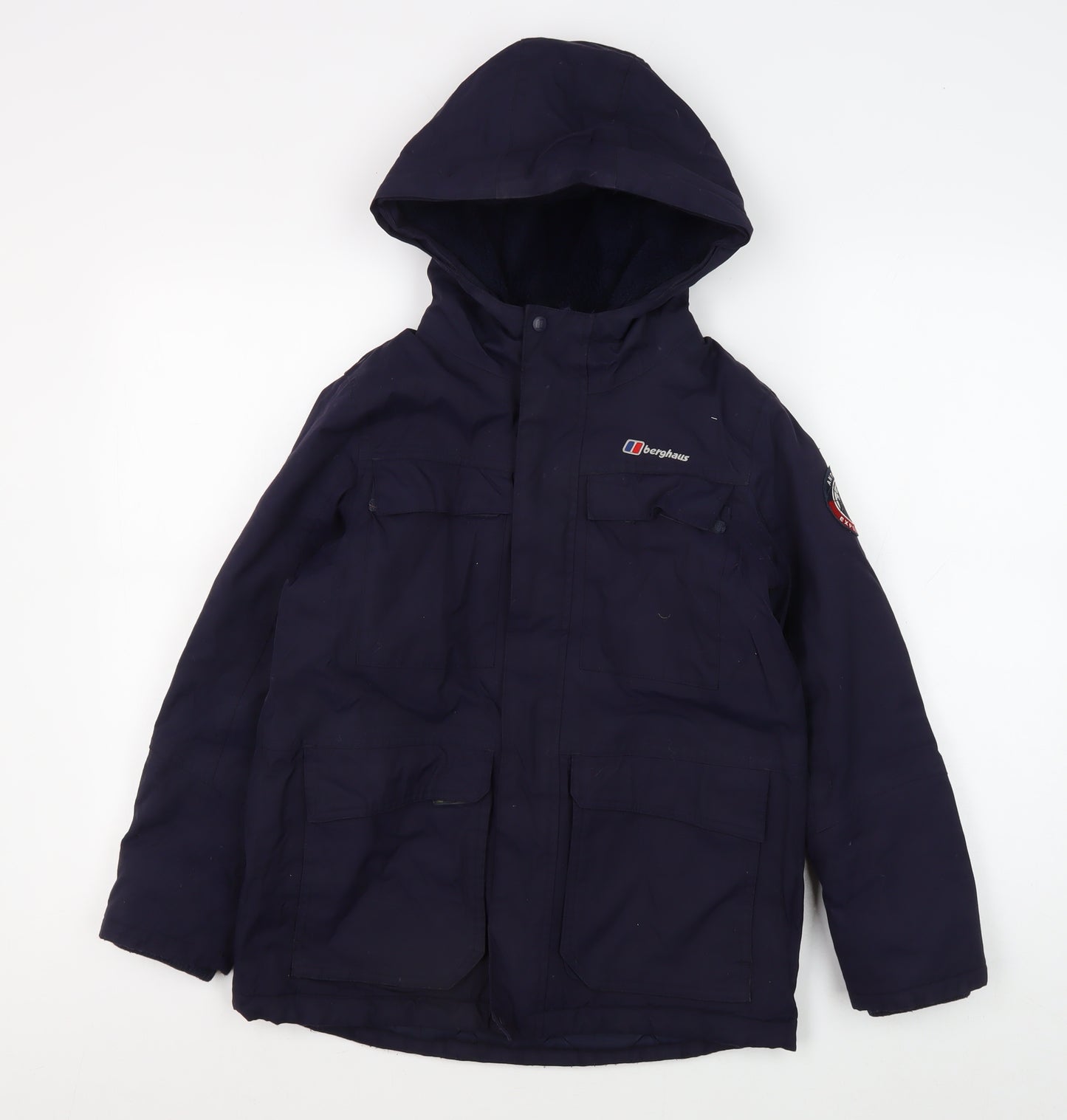 Berghaus Boys Blue Waterproof Hooded Jacket 9-10 Years