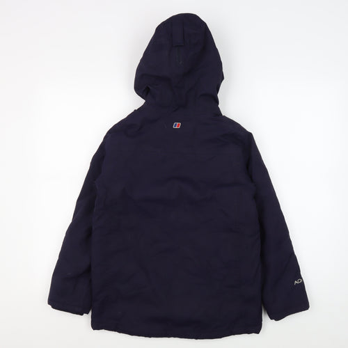 Berghaus Boys Blue Waterproof Hooded Jacket 9-10 Years