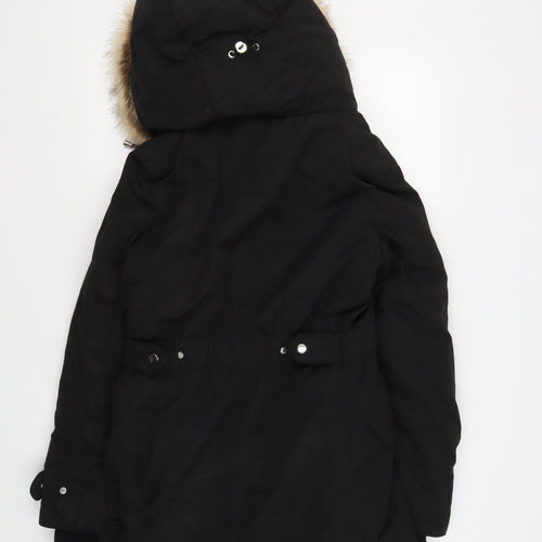 Zara Women's Black Parka Coat, S, Winter Style