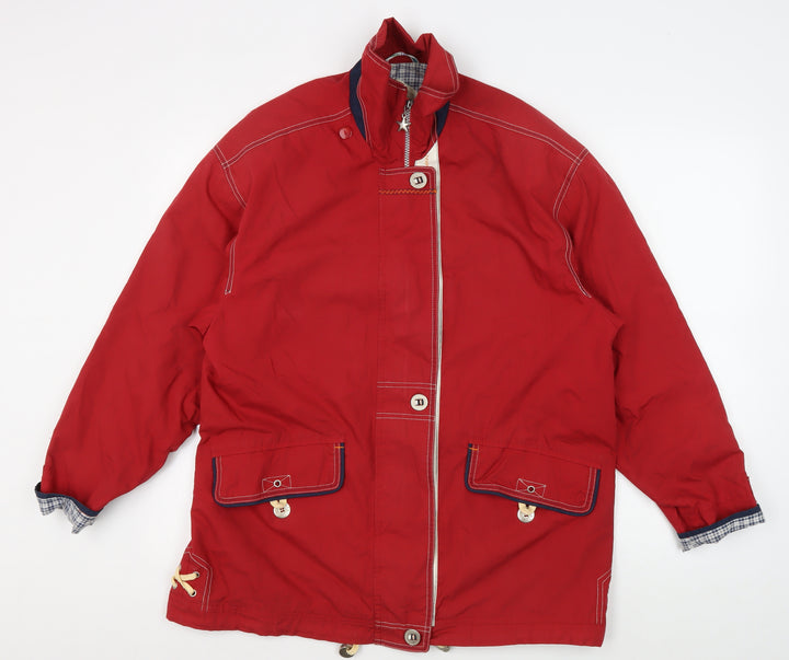 C&A Men's Red Basic Jacket, Size 36, Mid-Length