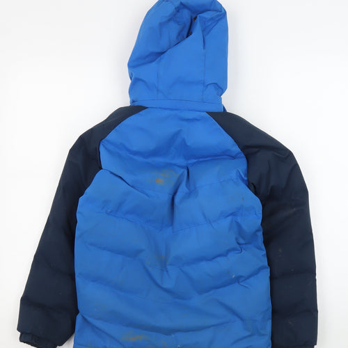 Trespass Boys Blue Puffer Jacket 9-10Y Winter Waterproof