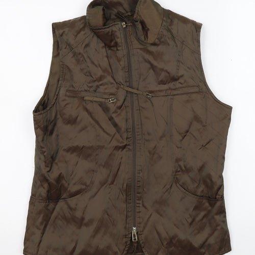 Lakeland Women's Brown Quilted Waistcoat - Size 12