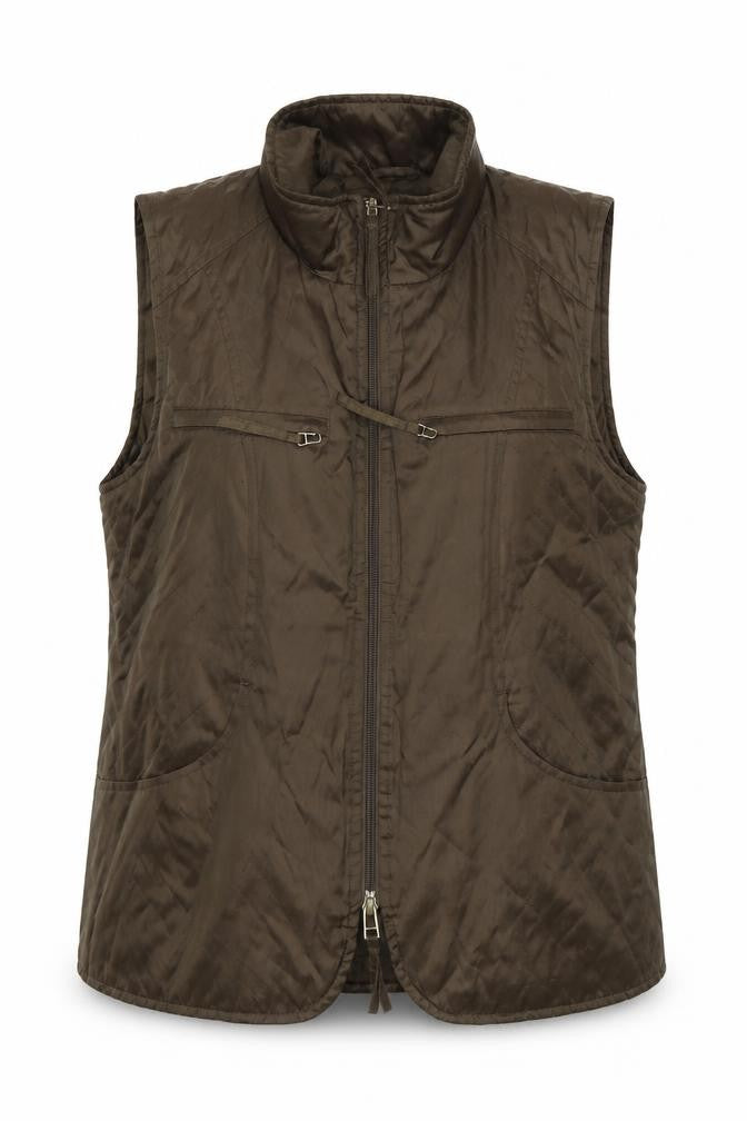 Lakeland Women's Brown Quilted Waistcoat - Size 12