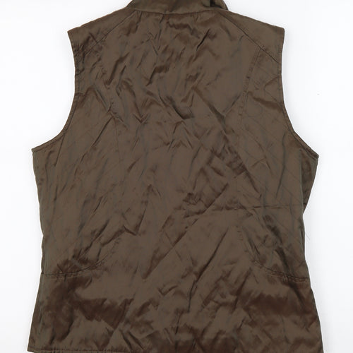 Lakeland Women's Brown Quilted Waistcoat - Size 12