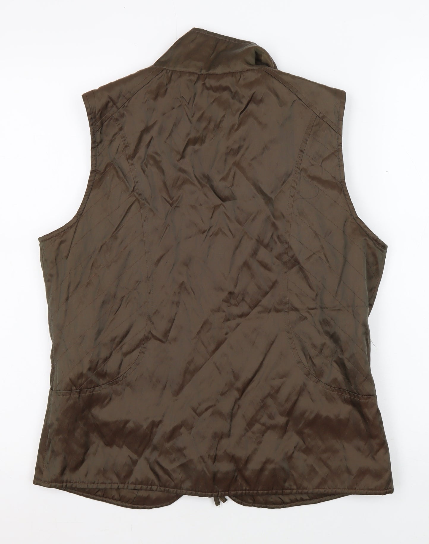 Lakeland Women's Brown Quilted Waistcoat - Size 12