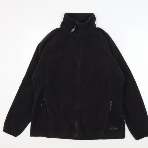Gelert Unisex Black Fleece Jacket - Size 14