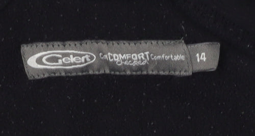 Gelert Unisex Black Fleece Jacket - Size 14