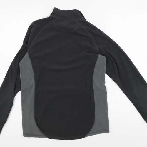 Trespass Men's Black Fleece Pullover, S, Lightweight