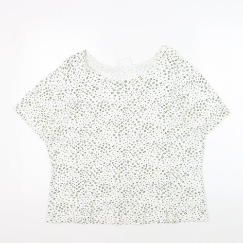 Alexon Women's White Animal Print T-Shirt Size 16/18