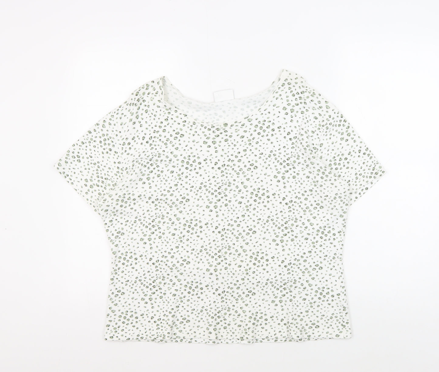 Alexon Women's White Animal Print T-Shirt Size 16/18