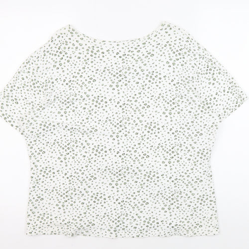 Alexon Women's White Animal Print T-Shirt Size 16/18