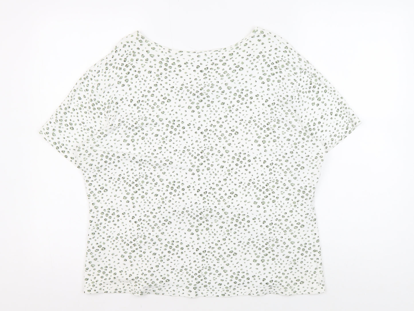 Alexon Women's White Animal Print T-Shirt Size 16/18