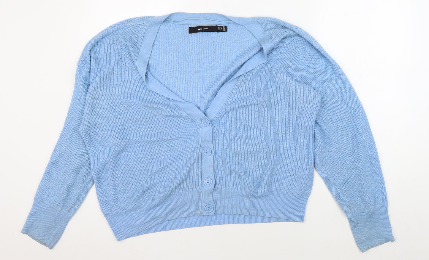 Vero Moda Women's Blue Cardigan XL V-Neck Casual