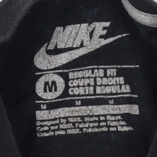 Nike Men's Black Medium Crew Neck T-Shirt