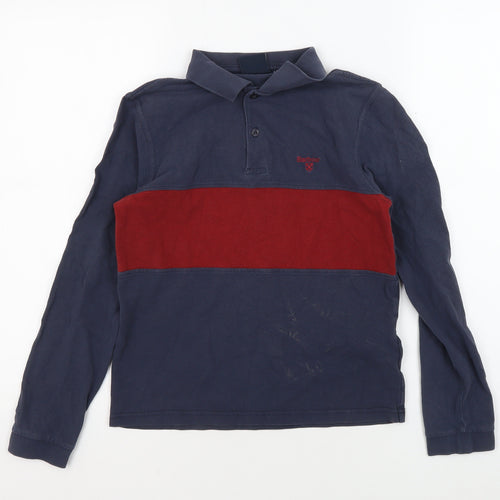 Barbour Boys Blue Long Sleeve Polo Shirt L