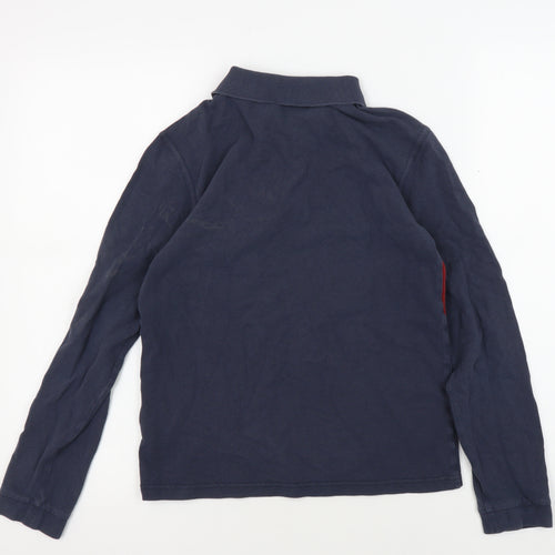 Barbour Boys Blue Long Sleeve Polo Shirt L