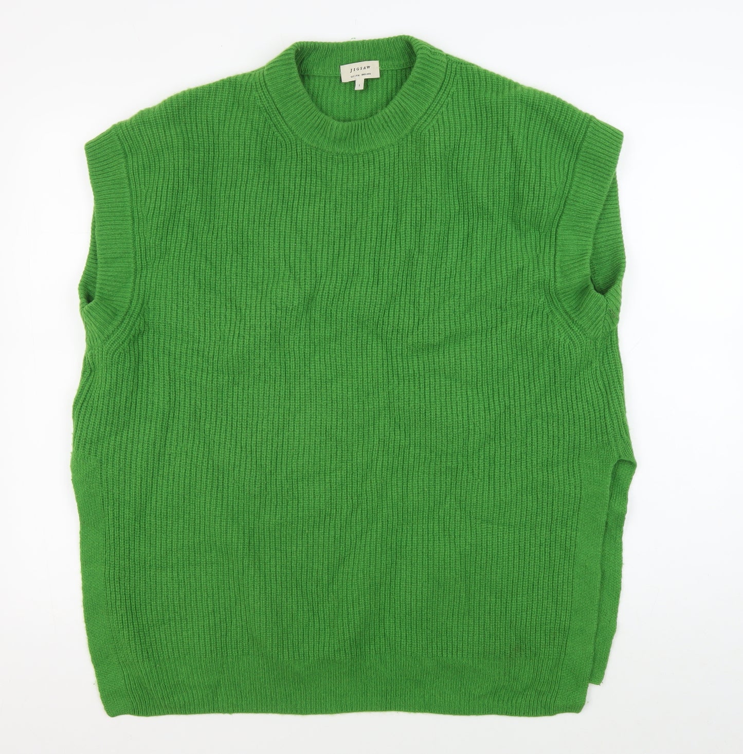 Jigsaw Women's Green Wool Cashmere Vest L