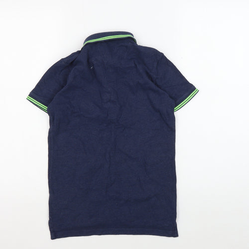 Next Boys Blue Polo Shirt - Size 10-11, Cotton Blend