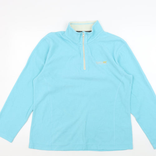 Regatta Women's Blue Pullover High Neck Sweatshirt Size 14