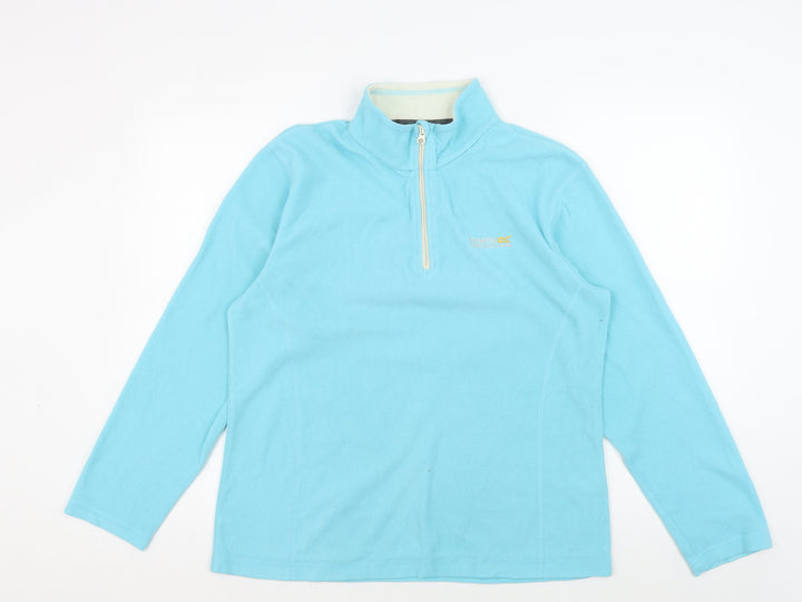 Regatta Women's Blue Pullover High Neck Sweatshirt Size 14
