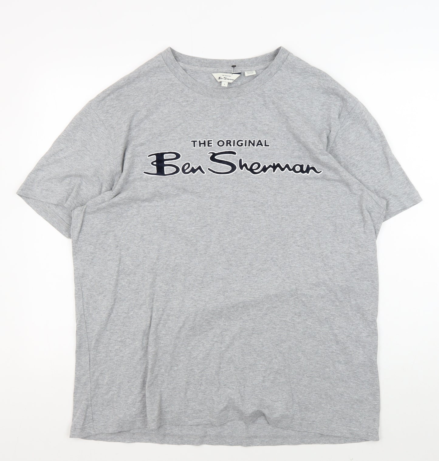 Ben Sherman Men's Grey Cotton T-shirt Size Large