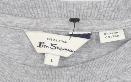 Ben Sherman Men's Grey Cotton T-shirt Size Large