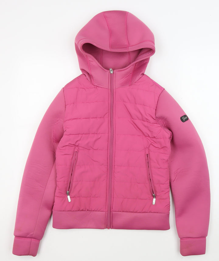 Geox Girls Pink Activewear Jacket 14 Years - Hooded & Lightweight