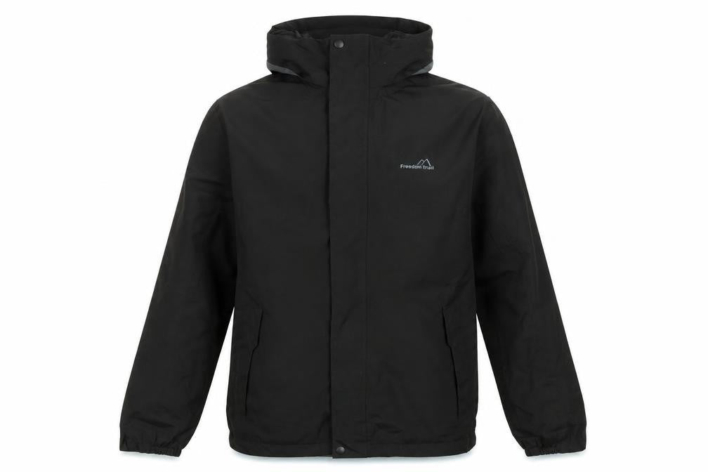 Front view of Free Trail Men's Black Medium Basic Jacket