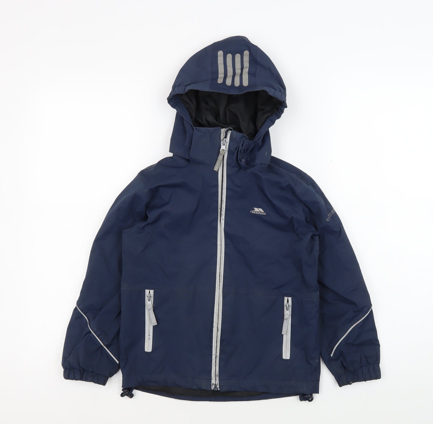 Trespass Boys Blue Puffer Jacket 5-6 Years Waterproof Hooded