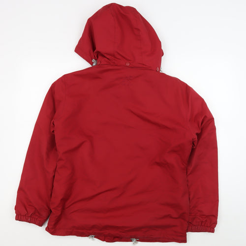 Target Dry Women's Red Rain Coat Jacket, Size 10, Hooded