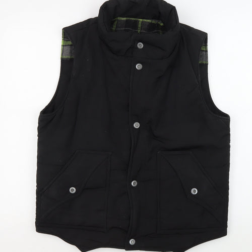 East Pole Men's XL Black Quilted Waistcoat