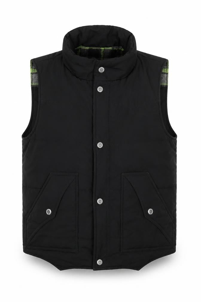 East Pole Men's XL Black Quilted Waistcoat