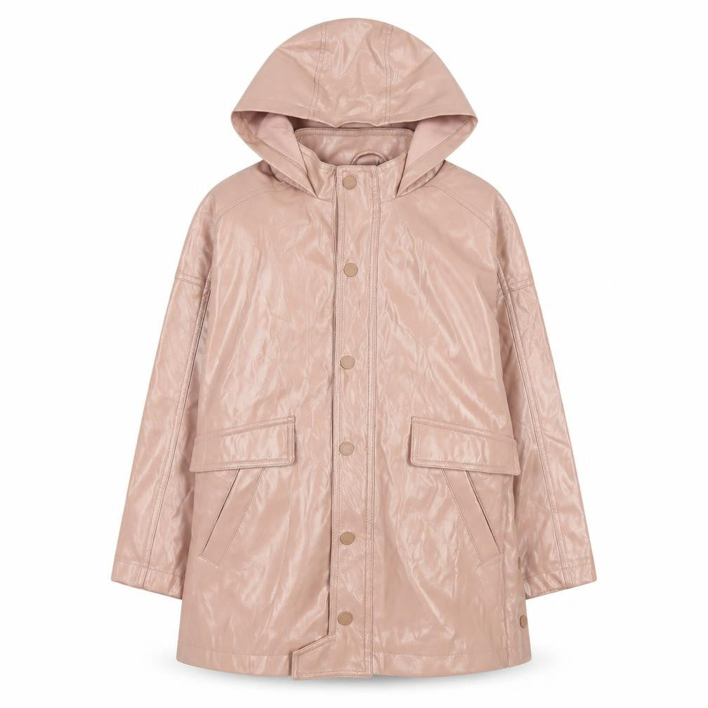 Zara Girls Pink Hooded Rain Coat Size 10 Years