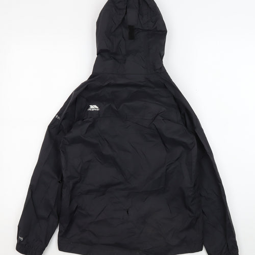 Trespass Boys Black Windbreaker Jacket, Size 9-10