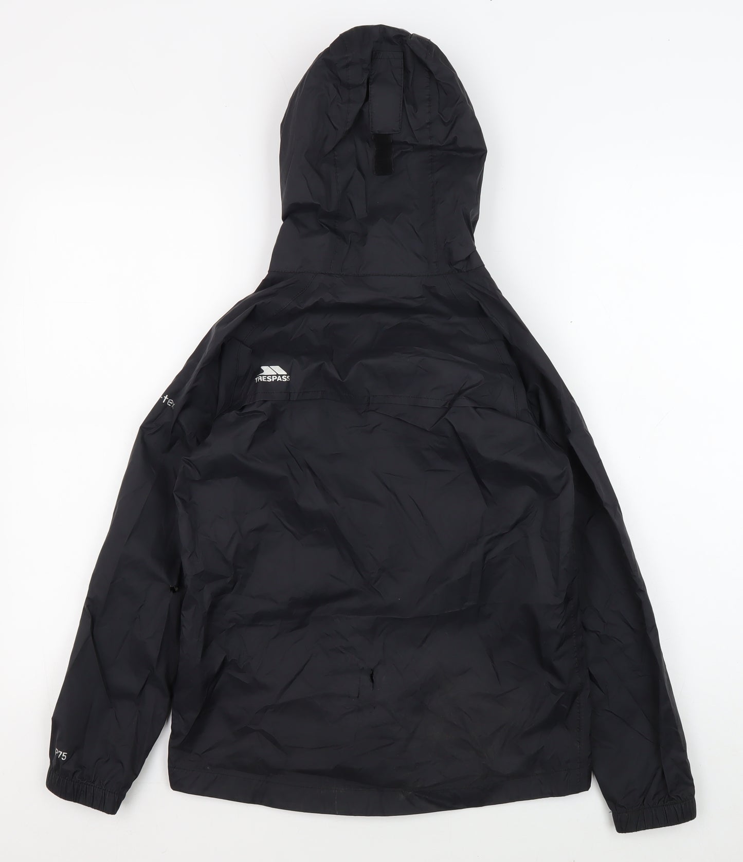 Trespass Boys Black Windbreaker Jacket, Size 9-10