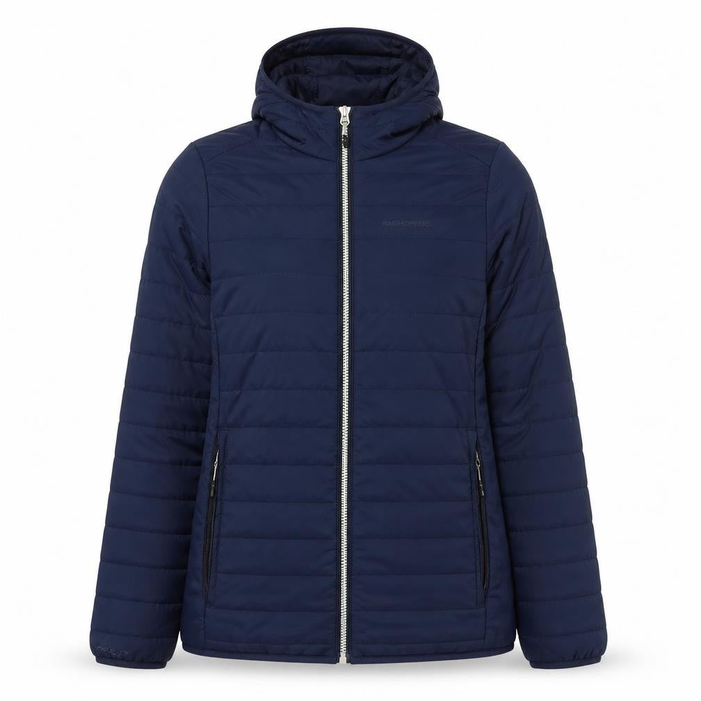 Front view of Craghoppers Women's Blue Puffer Jacket, size 8