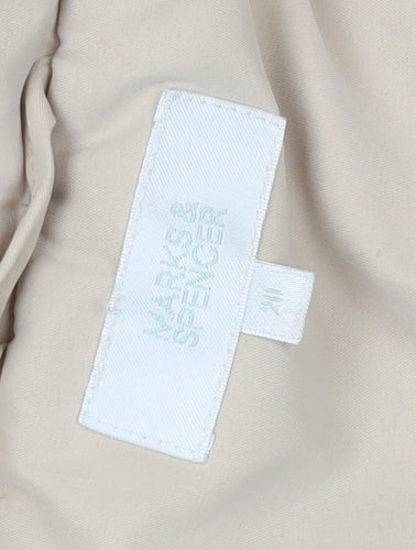 Marks and Spencer Women's Beige Parka Coat Size 12