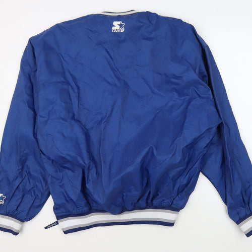 Starter Men's Blue Pullover Sweatshirt L Sports Logo