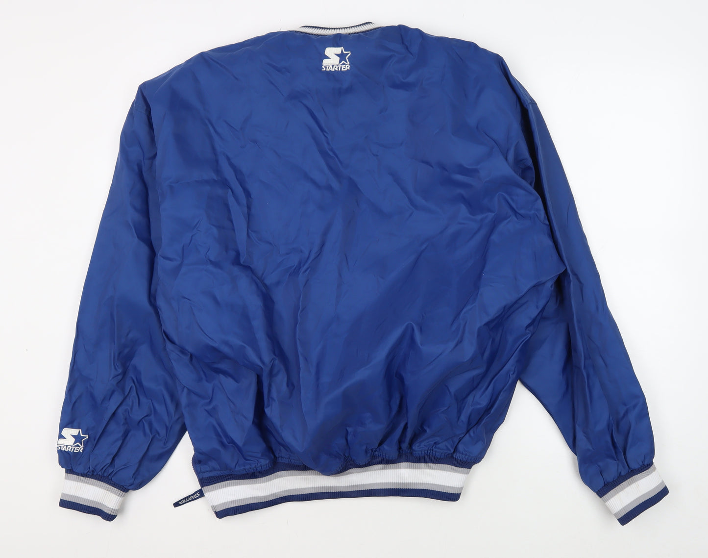 Starter Men's Blue Pullover Sweatshirt L Sports Logo