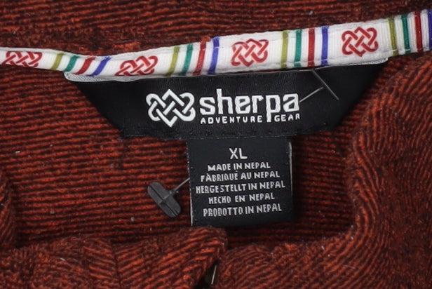 Sherpa Men's Red XL Full Zip Jacket